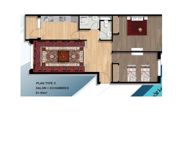 Photo Joli Appartement de 77 m2 à Bouznika image 2/3