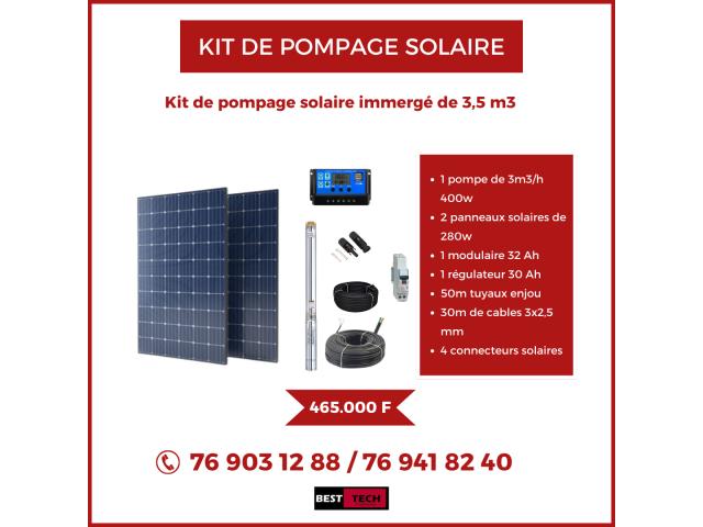 Photo KITS DE POMPAGES SOLAIRE 1,5M3  ET 3,5M3 AU SENEGAL DISPONIBLE. image 2/3
