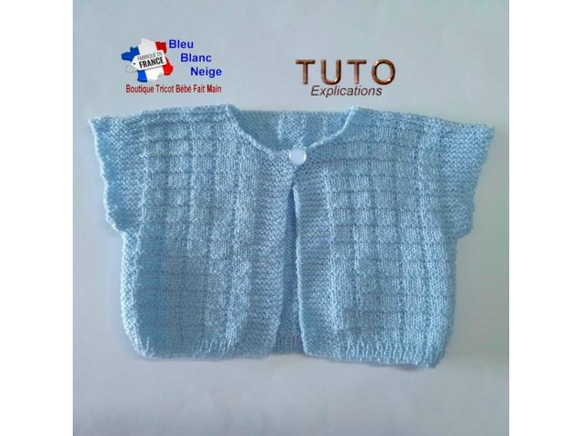 Photo Layette à tricoter Cardigan, Jupe, bandeau et chaussons PDF image 2/6