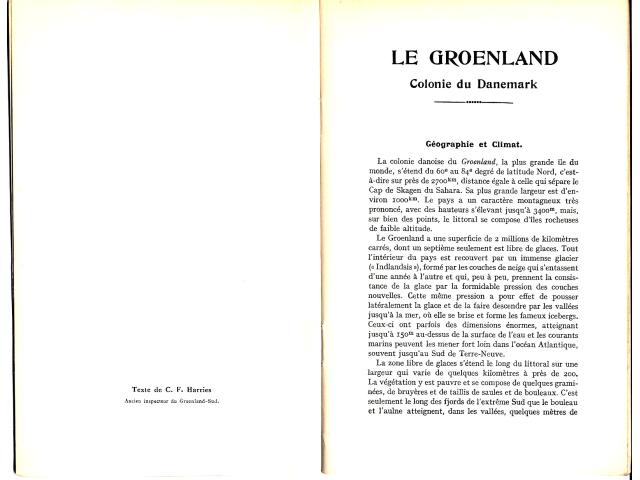Photo Le GROENLAND colonie du Danemark + carte ~ Expo Paris 1931 image 2/5