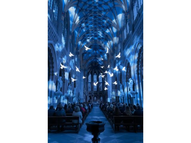 Photo Le Secret - spectacle immersif sur 270° alliant artistes et vidéo-mapping image 2/6