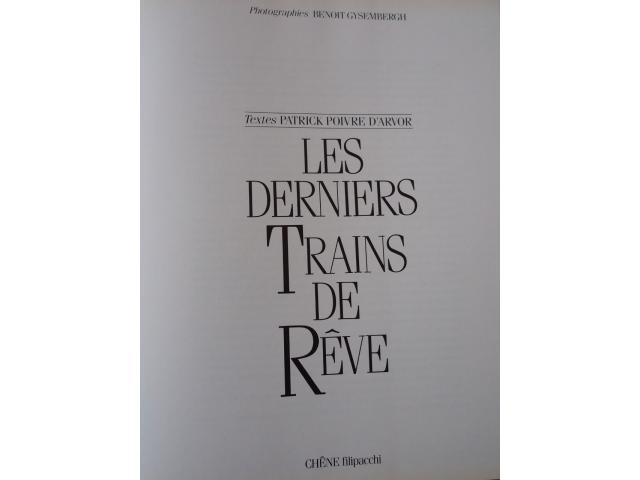 Photo Livre LES DERNIERS TRAINS de REVE image 2/6