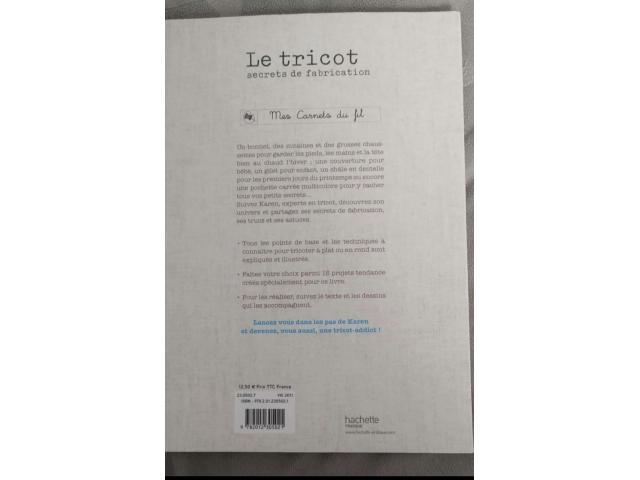 Photo Livre "Le tricot, secrets de fabrication" neuf image 2/2