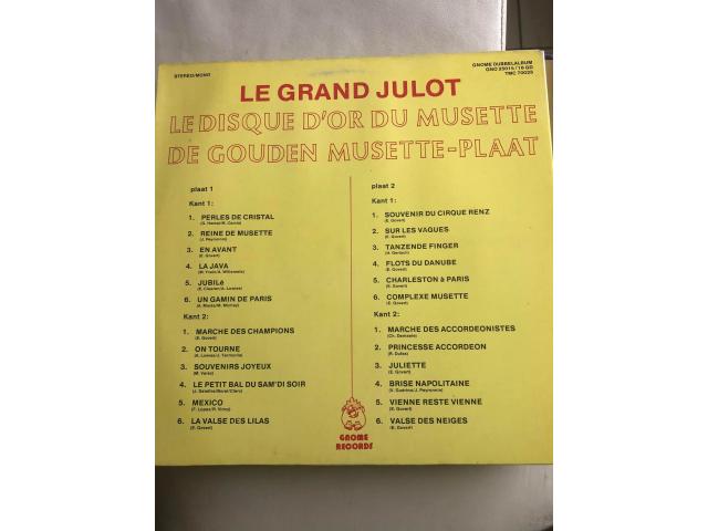 Photo LP Le Grand Julot, Le disque d’or du musette (2 LP) image 2/2
