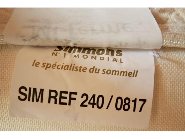 Photo Matelas SIMMONS king size 160 x 200 image 2/3