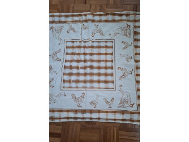 Photo Nappe beige-brun volailles neuve image 2/2