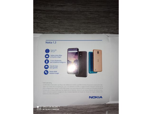 Photo Nokia 1.3 sous garantie neuf image 2/4