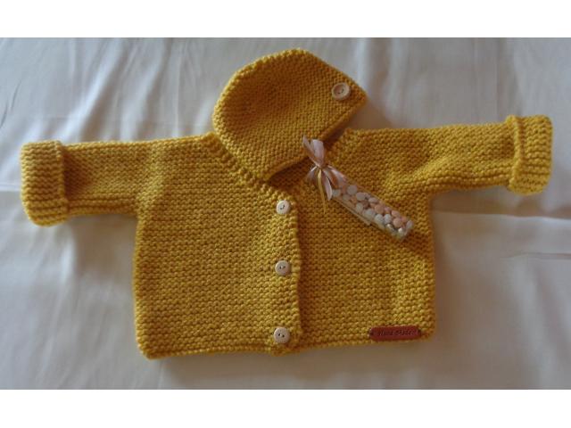 Photo nouveau !! petit ensemble laine charly phildar couleur colza image 2/2