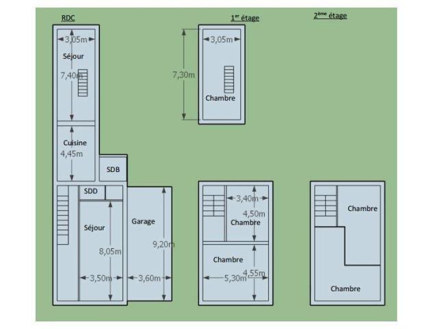 Photo Offre à partir de 90.000 euros. Maison 3 façades, possibilité 2 appartements. image 2/2