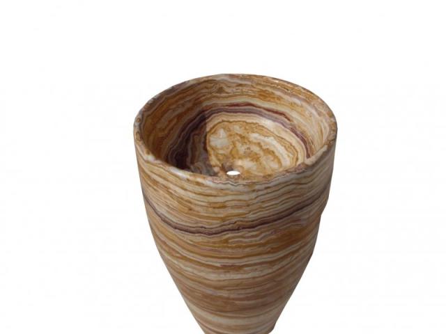 Photo Onyx Miel Piédestal Vasque image 2/5