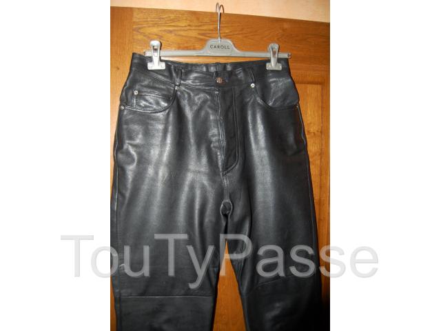 Photo PANTALON CUIR FEMME image 2/2