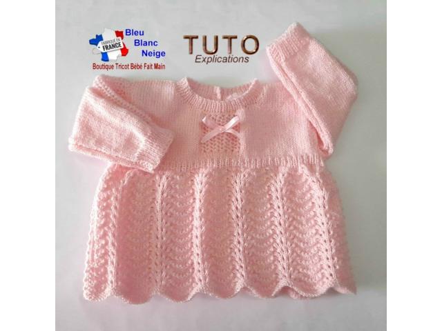 Photo Patron à tricoter Robe, bandeau, chaussons  PDF image 2/5