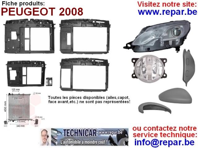 Photo phare PEUGEOT 3008   REPAR.BE    TECHNICAR image 2/6