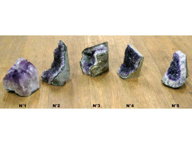 Photo pierre améthyste brut - H: 13 à 19 cm image 2/4