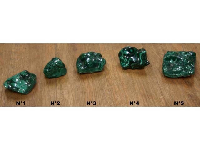 Photo pierre de malachite - H: 4 à 6 cm image 2/4