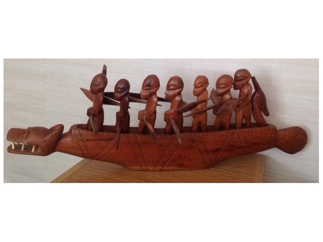Photo PIROGUE et PIROGUIERS sculptures en bois image 2/2