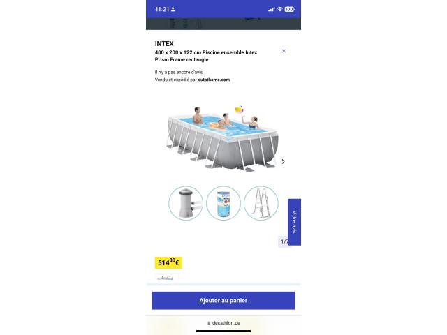 Photo Piscine Intex NEUVE image 2/4