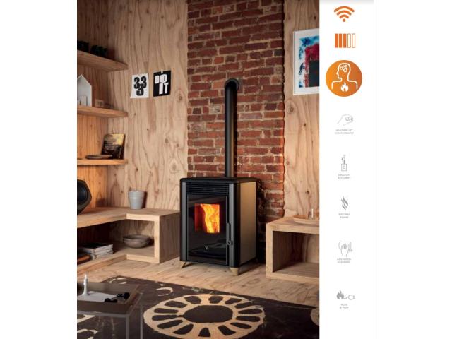 Photo Poêle a pellet 6kw de stock image 2/2