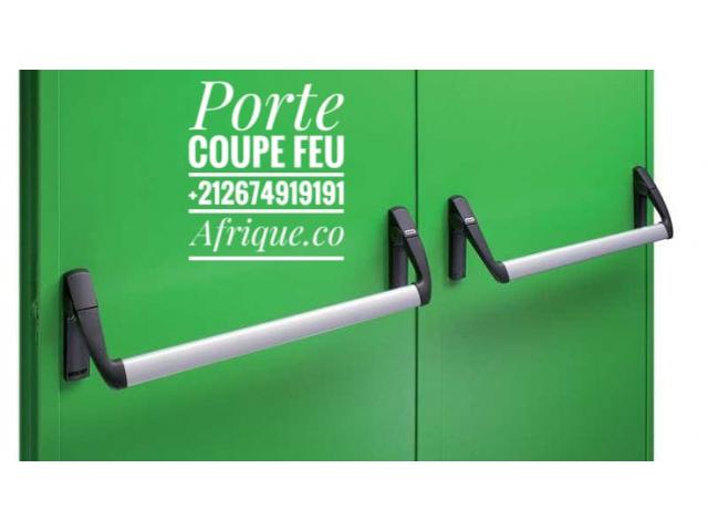 Photo Porte Coupe feu Maroc barre anti panique image 2/3