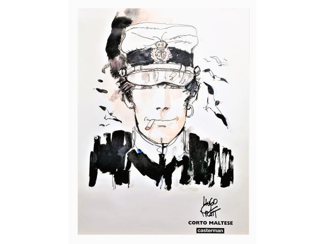 Photo Poster Corto Maltese ~ Hugo Pratt ~ 70 x 50 cm image 2/6