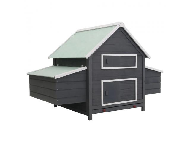 Photo Poulailler Chamonix gris ABRI POULE xxl MAISON POULE coq caille volaille basse cour poulailler gris image 2/4