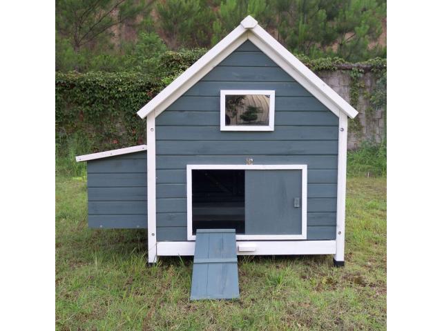 Photo Poulailler Pertuis abri poule XXL maison poule coq caille volaille pondoir poule cabane poule NEUF image 2/4