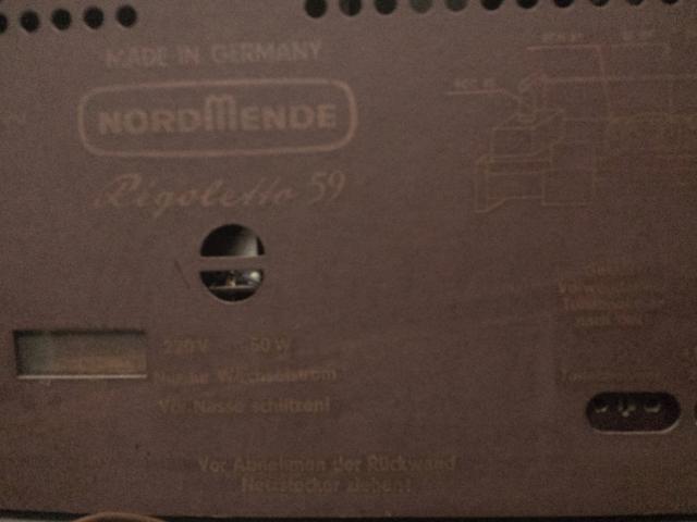 Photo Radio Vintage NordMende 59 - Rigoletto image 2/3