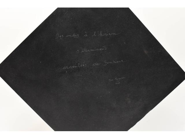 Photo Sculpture Ardoise Marbre et Peinture Argent - Tableau image 2/3