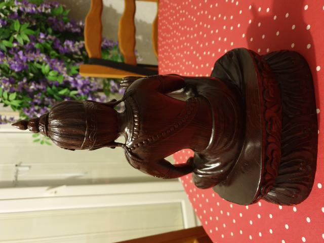 Photo Sculpture Bouddha en chêne ancien image 2/3