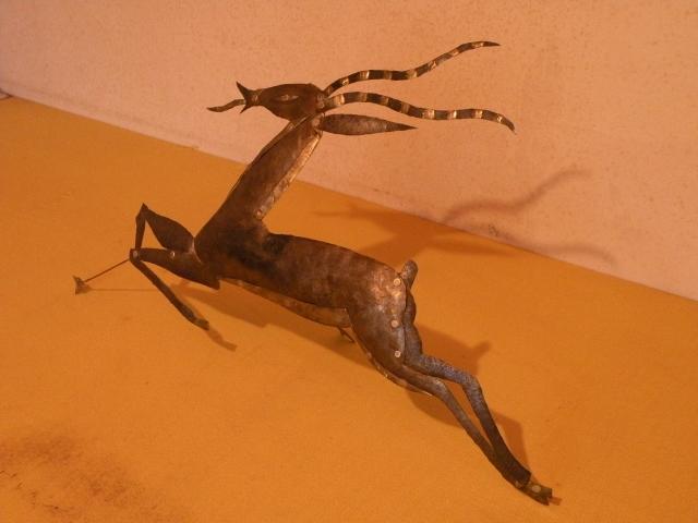 Photo Sculpture Relief Antilope en Métal image 2/2