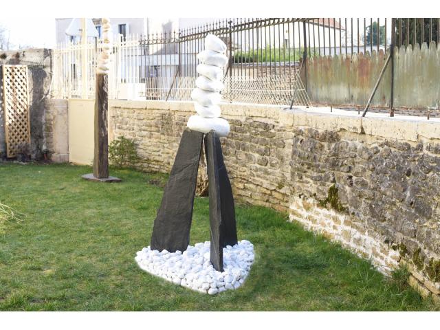 Photo Skulptur aus Marmor und Schiefer – Gartenstatue image 2/5