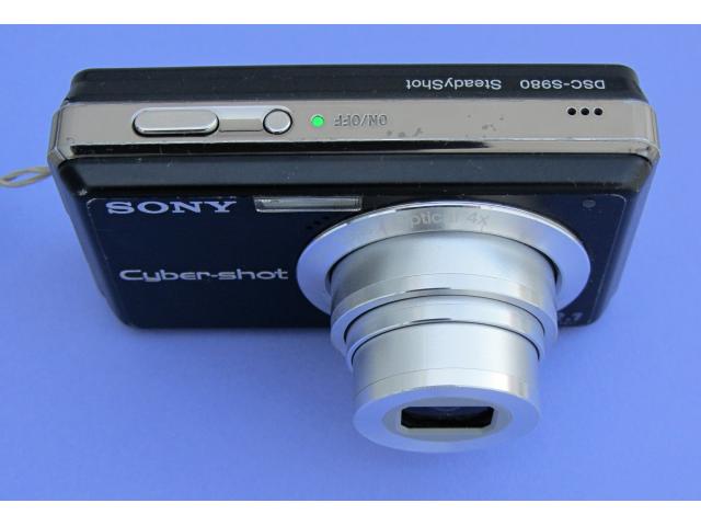 Photo Sony Cyber-shot DSC-S980/B NoirS980/B - Appareil photo numérique - compact - 12.1 MP - 4x zoom optiq image 2/4