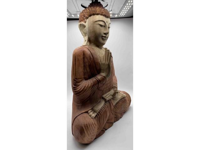 Photo Statue de Bouddha assis 2 couleurs - H: 53 cm image 2/4