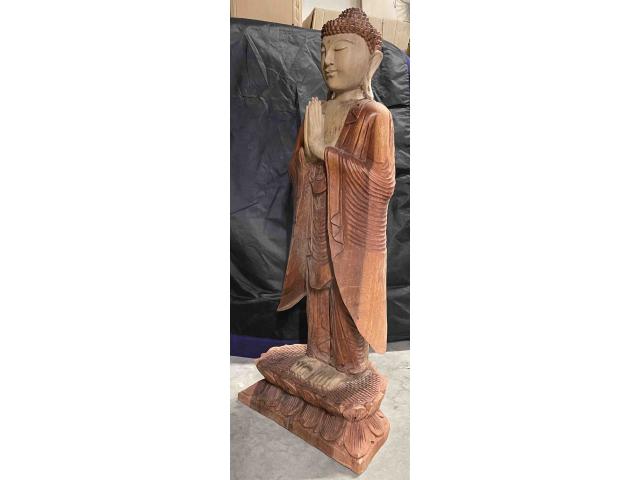 Photo Statue de Bouddha debout 2 couleurs - H: 102 cm image 2/4