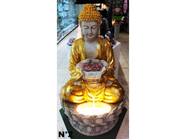 Photo Statue de Bouddha fontaine en résine - H: 85 cm image 2/3