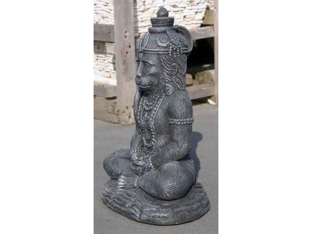 Photo statue de Hanuman en pierre - H: 45 cm image 2/4