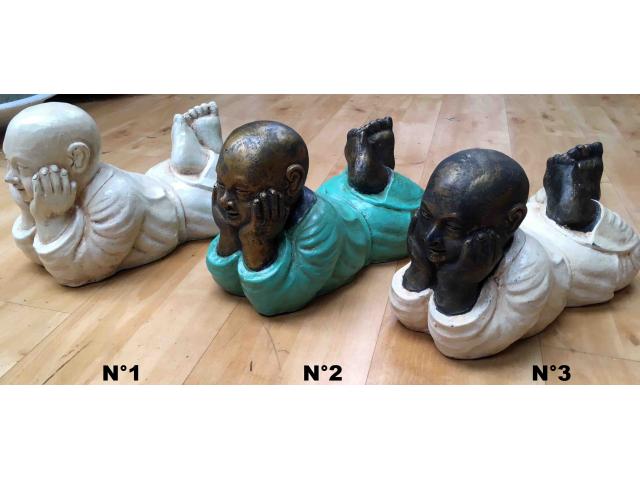 Photo Statue de l'enfants Bouddha en poly-résine - H: 23 cm image 2/3
