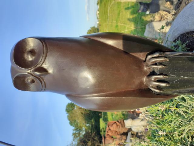 Photo SUPERBE BRONZE ANIMALIER SUR SOCLE MARBRE (la chouette) image 2/6