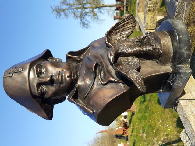 Photo SUPERBE BUSTE EN BRONZE DE NAPOLEON SUR SOCLE EN MARBRE image 2/6