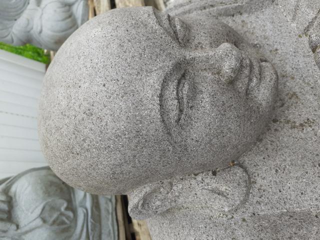 Photo SUPERBE HAPPY BOUDDHA A LA PRIERE EN PIERRE BLEUE image 2/6