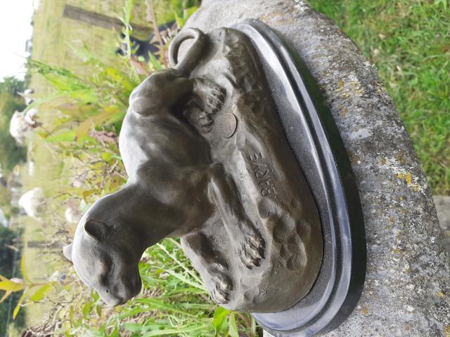 Photo SUPERBE PANTHERE COUCHE EN BRONZE SIGNEE image 2/6