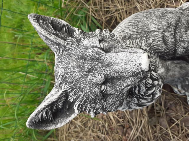 Photo SUPERBE RENARD EN PIERRE RECONSTITUEE image 2/6