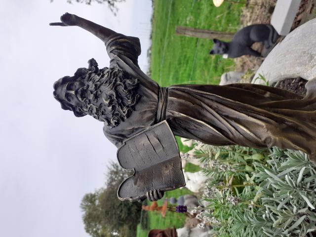 Photo SUPERBE STATUE EN BRONZE SIGNE (Moïse) image 2/6