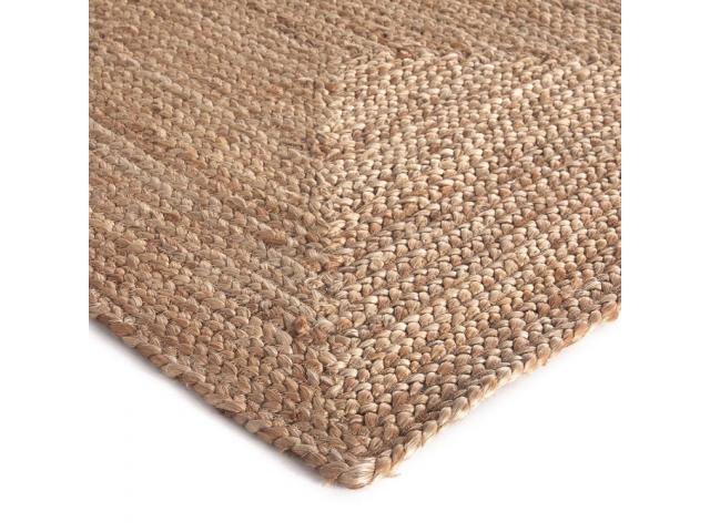 Photo Tapis jute rectangulaire 80x250 cm Atlas tapis en jute tapis paille tapis rectangulaire tapis design image 2/2