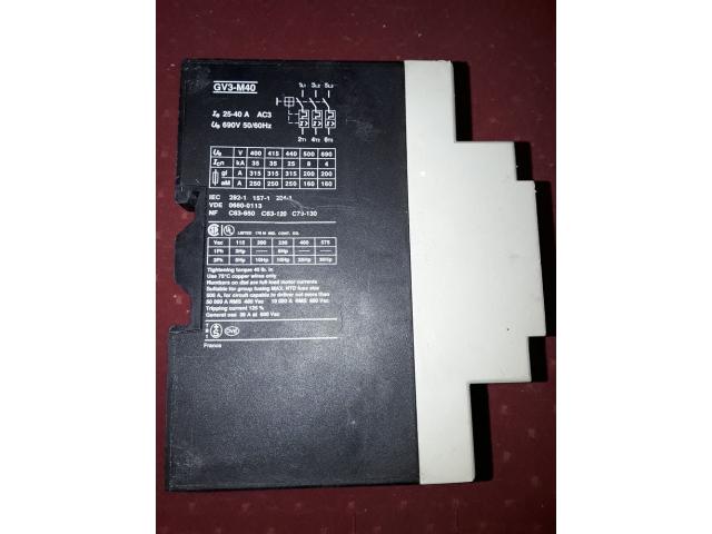 Photo Télémécanique Motor Starter Circuit Protection GV3-M40 25-40 image 2/3
