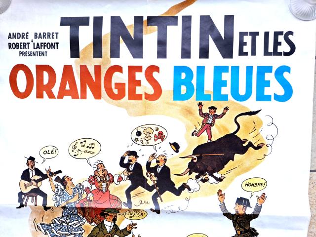 Photo Tintin et les oranges bleues ❖ Affiche ❖ Hergé format 60x80 cm image 2/5