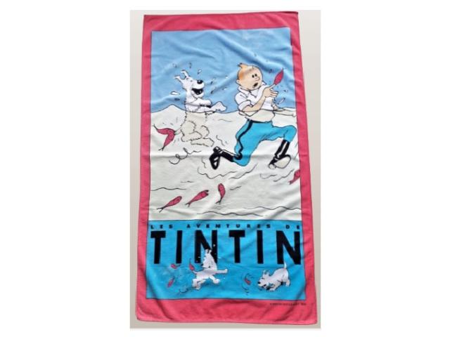 Photo Tintin et Milou ~ serviette de bain + trousse toilette ~ Hergé image 2/6