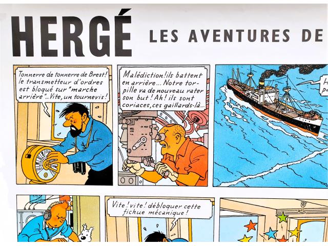 Photo Tintin ✅ Affiche XL couleurs d'HERGE ~ 70 x 50 cm image 2/5