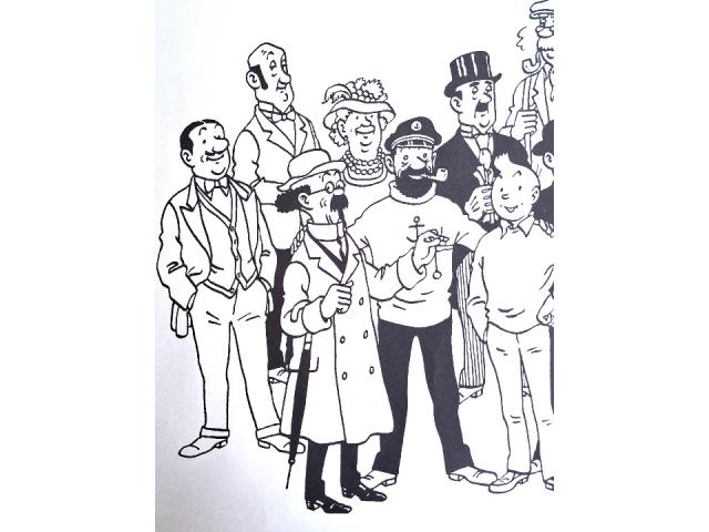Photo Tintin ✅ poster de la famille Hergé 1970 ❖ 38 X 55 cm image 2/4