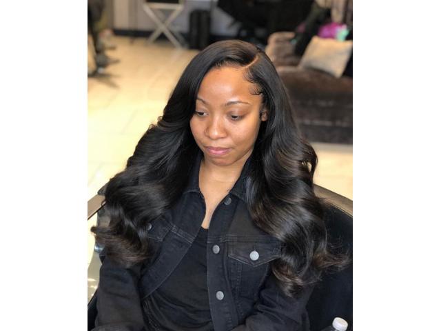 Photo Tissage ouvert cheveux humains ou cheveux synthétiques image 2/6